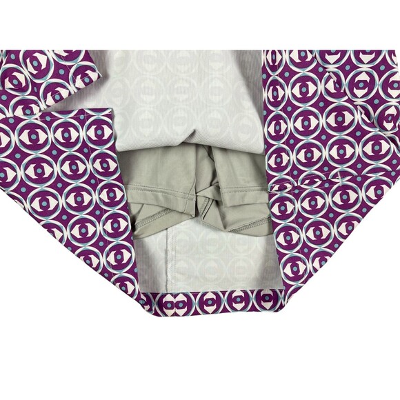 N'VO By Lanctot Athletic Golf Skort  Women's Size 2  Purple Geometric Print - Picture 6 of 10